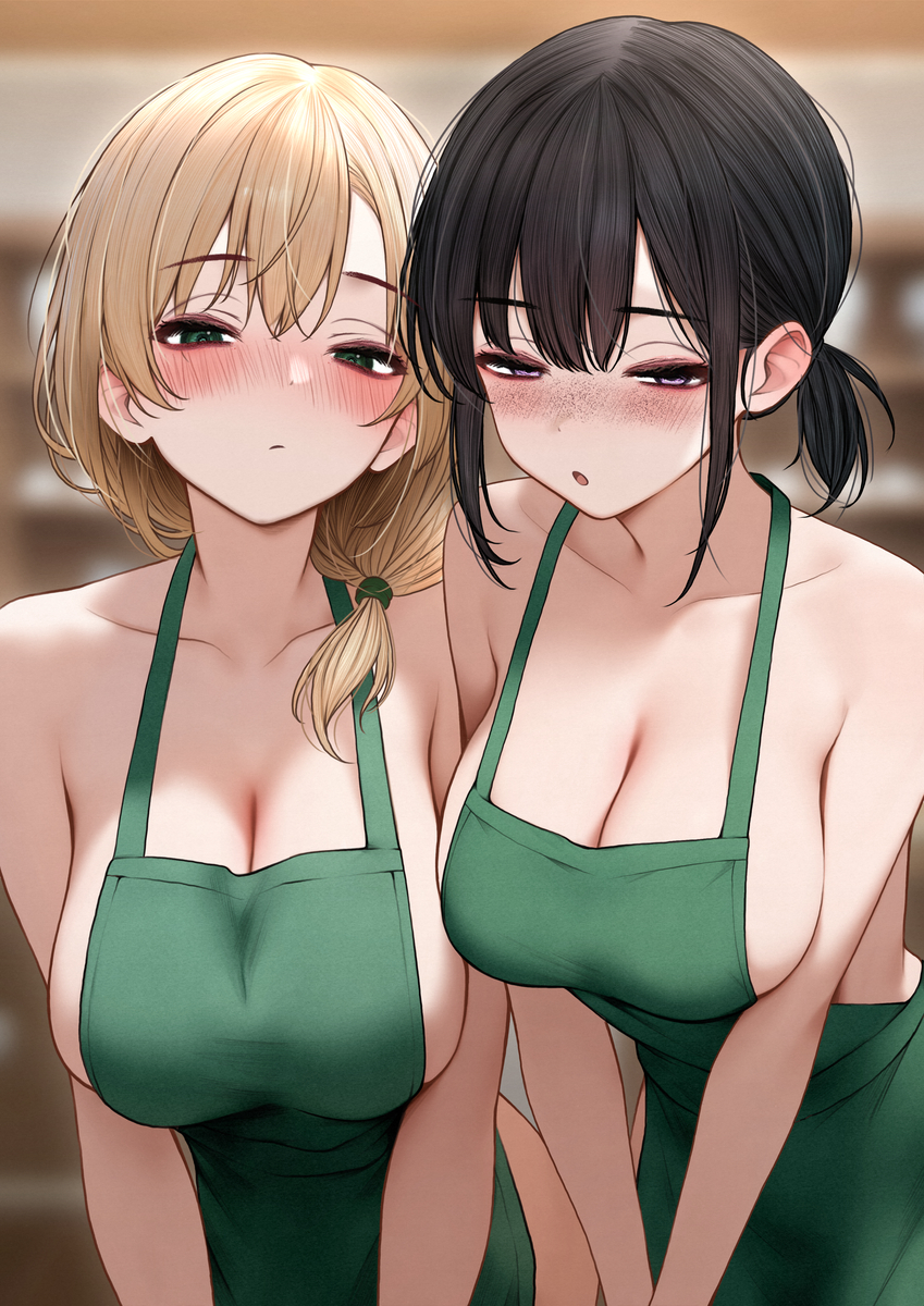 This is a pixiv picture whose title is クール可愛い店員さんをお持ち帰りしちゃった話.