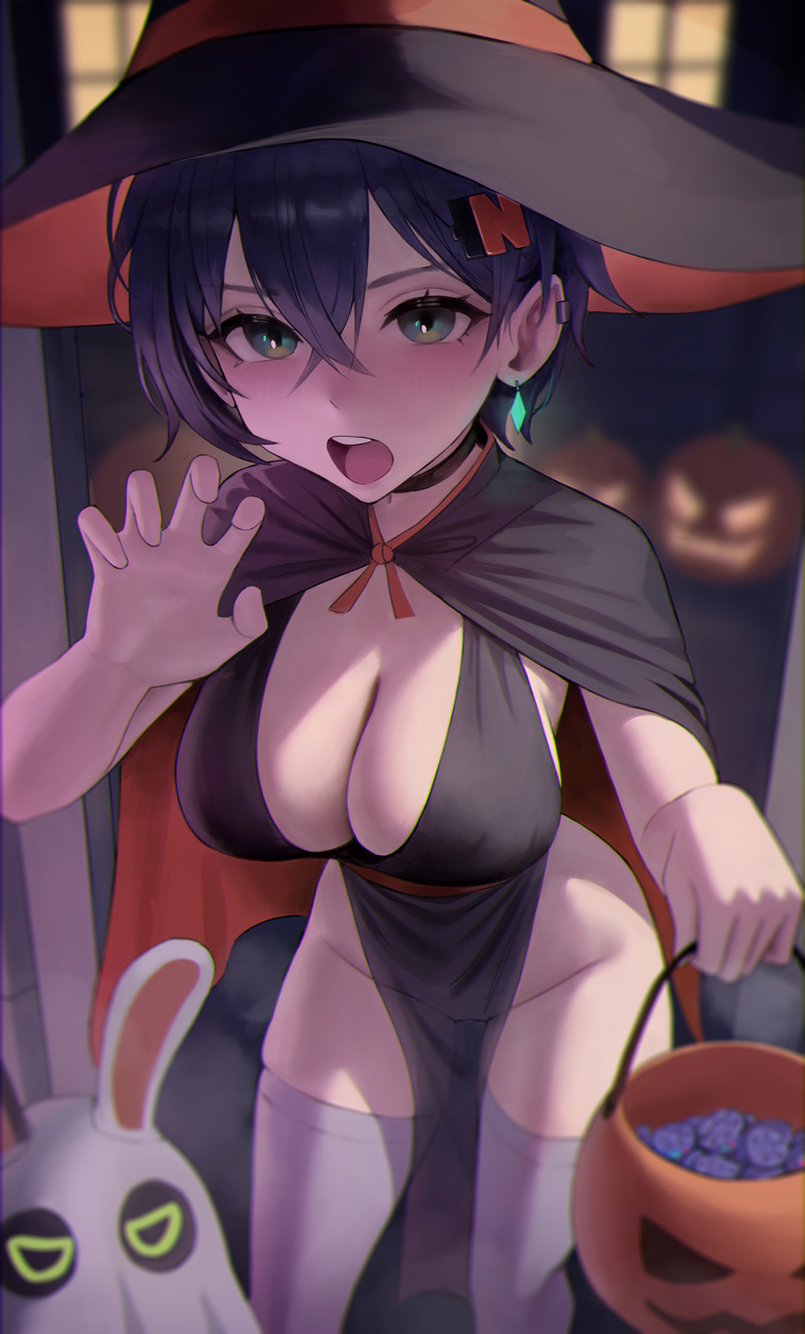 This is a pixiv picture whose title is Trick or treat!.