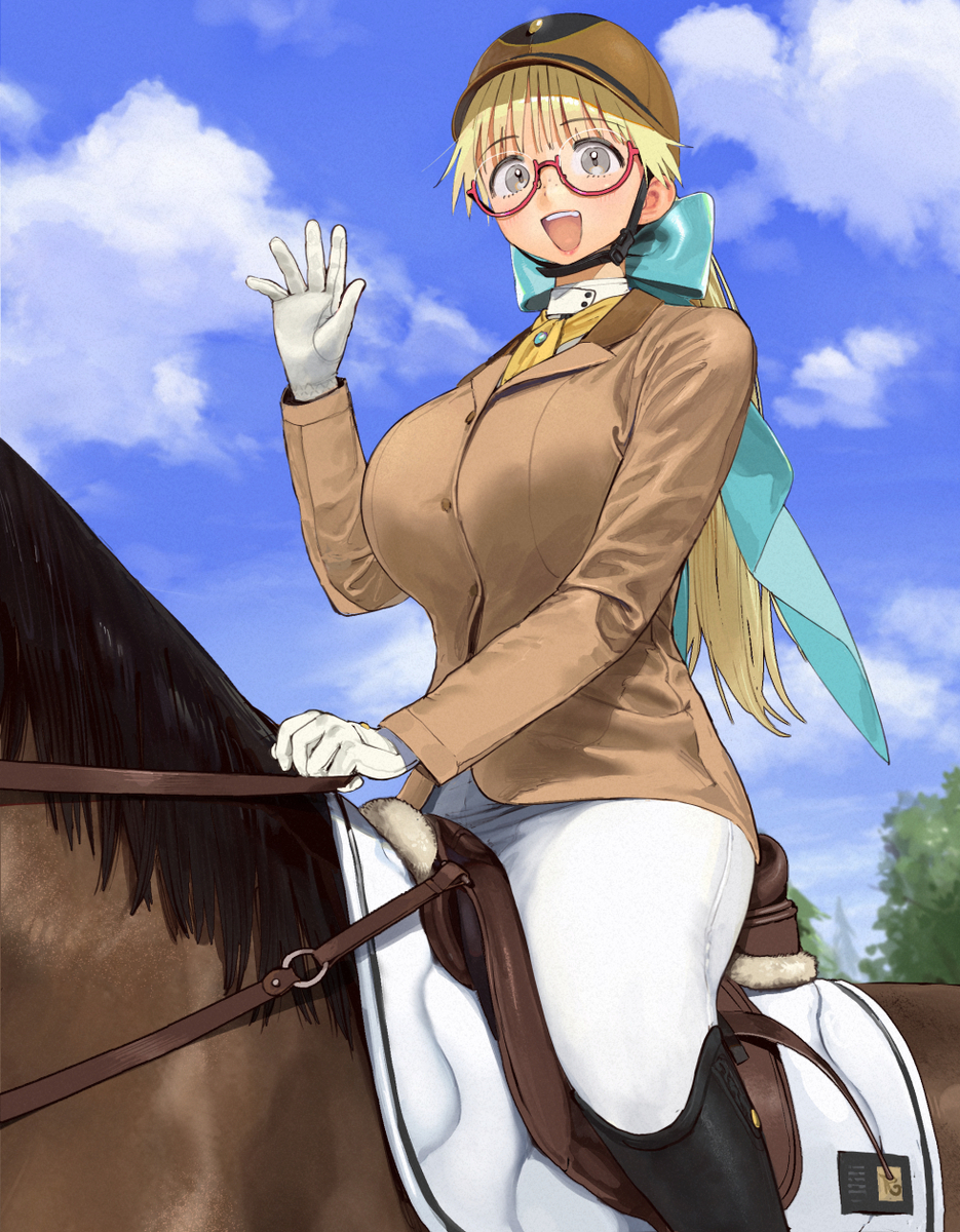 This is a pixiv picture whose title is Equestrian.