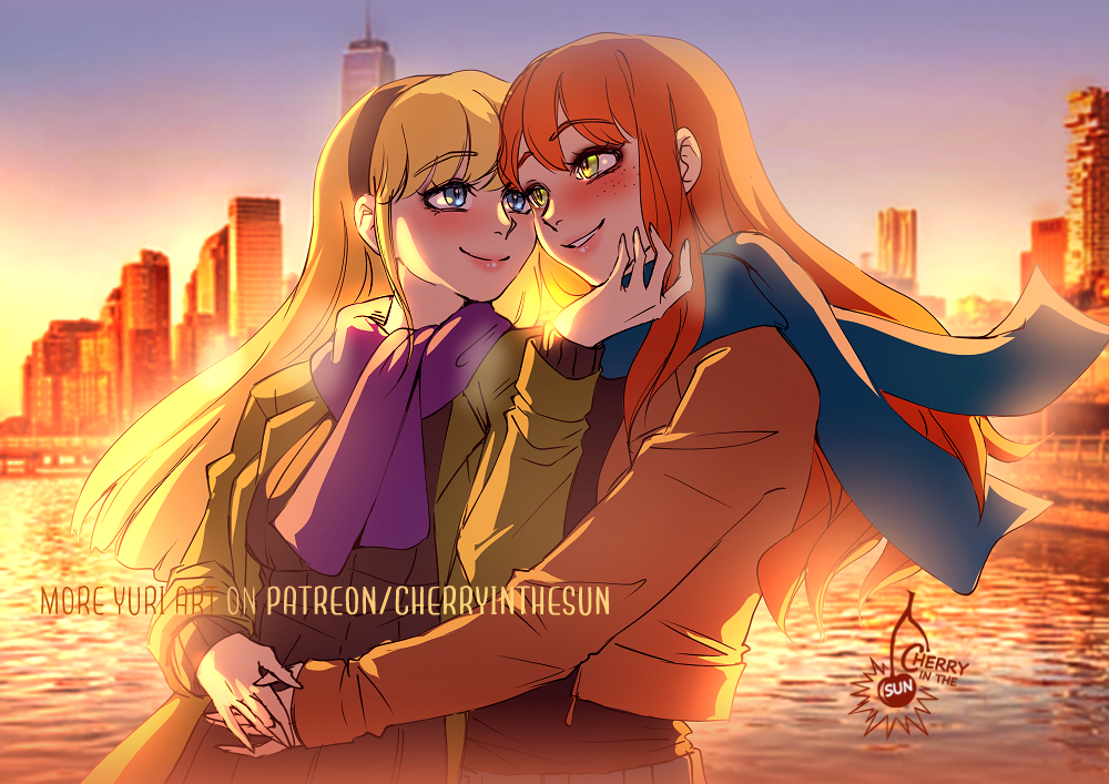 This is a pixiv picture whose title is MJ x Gwen.