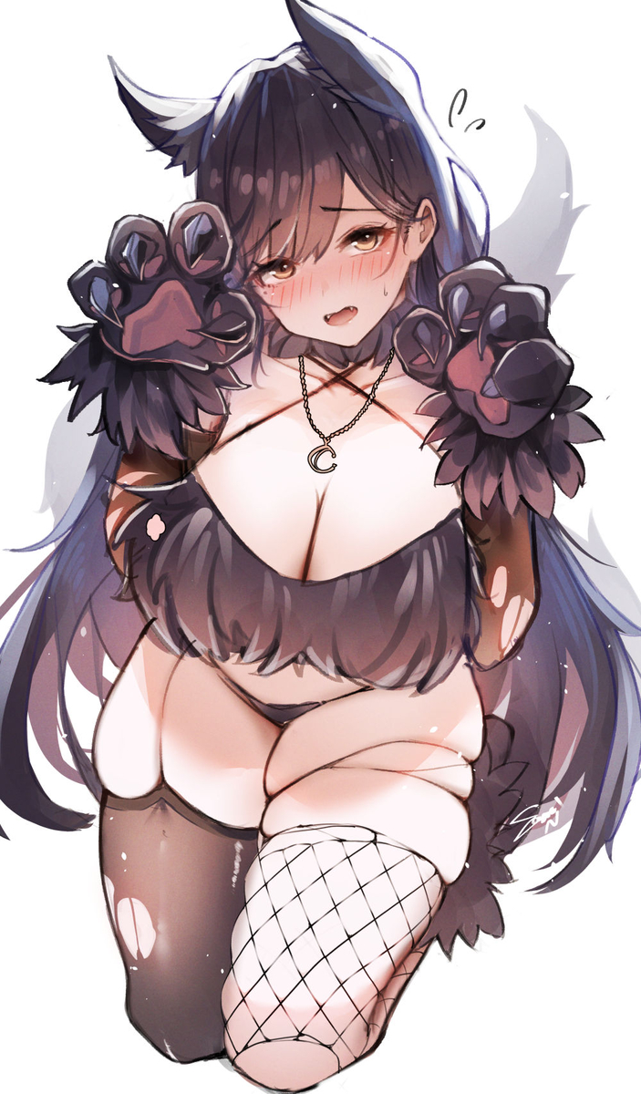 This is a pixiv picture whose title is お姉さん狼.