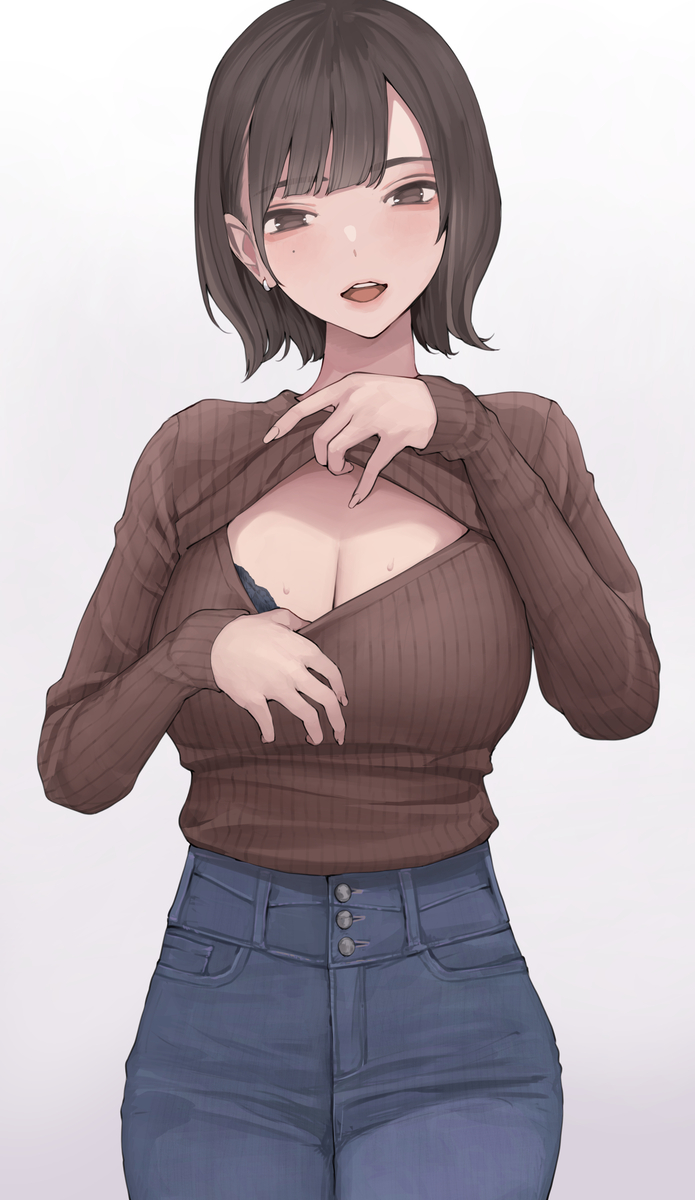 This is a pixiv picture whose title is 親戚のおねえさん.