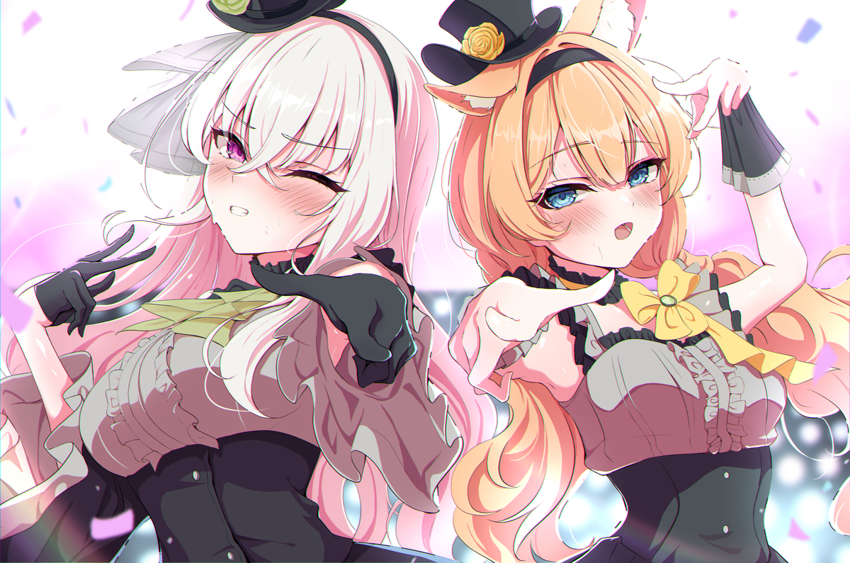 This is a pixiv picture whose title is 「せーのっ、わっぴ〜〜！！」.