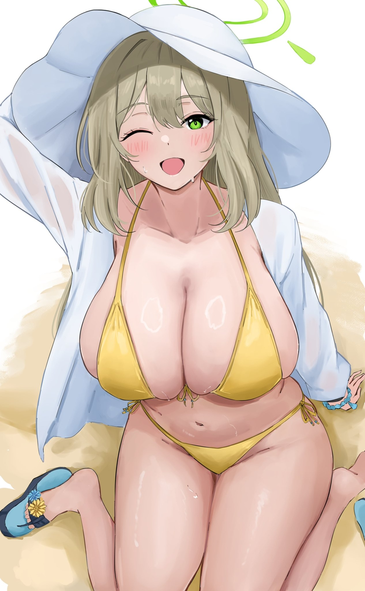 This is a pixiv picture whose title is ノノミ(水着).