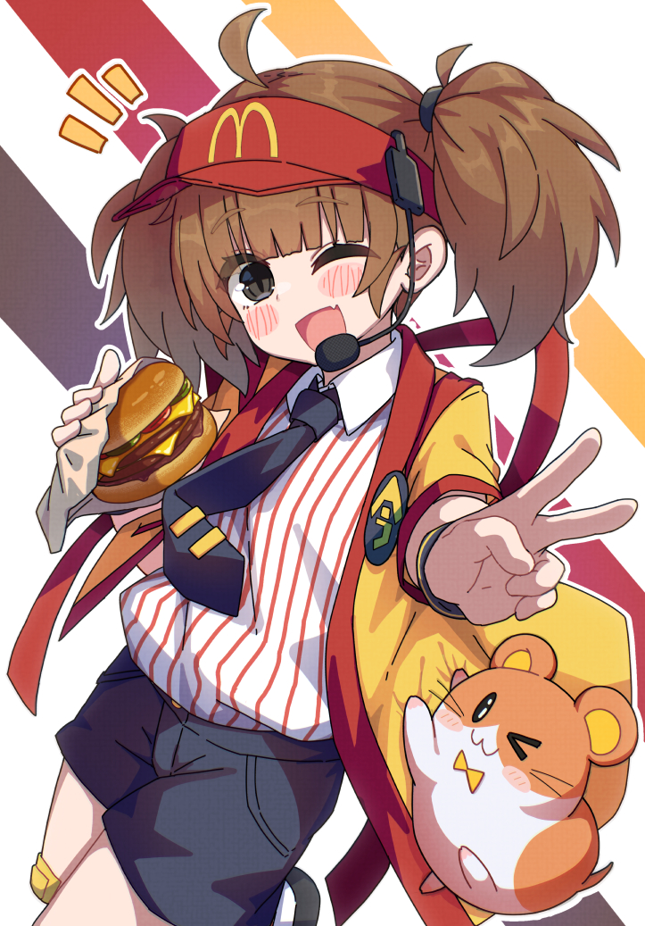 This is a pixiv picture whose title is いまだけダブチ食べ美ちゃん.