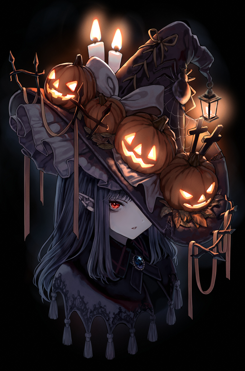 This is a pixiv picture whose title is Halloween.