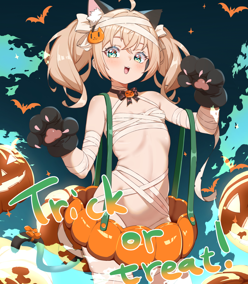 This is a pixiv picture whose title is Trick or treat!.