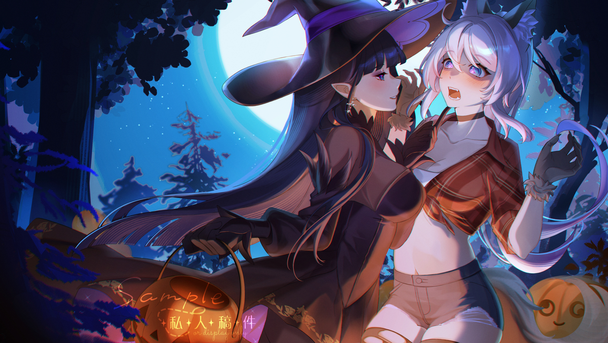 This is a pixiv picture whose title is Happy Halloween.