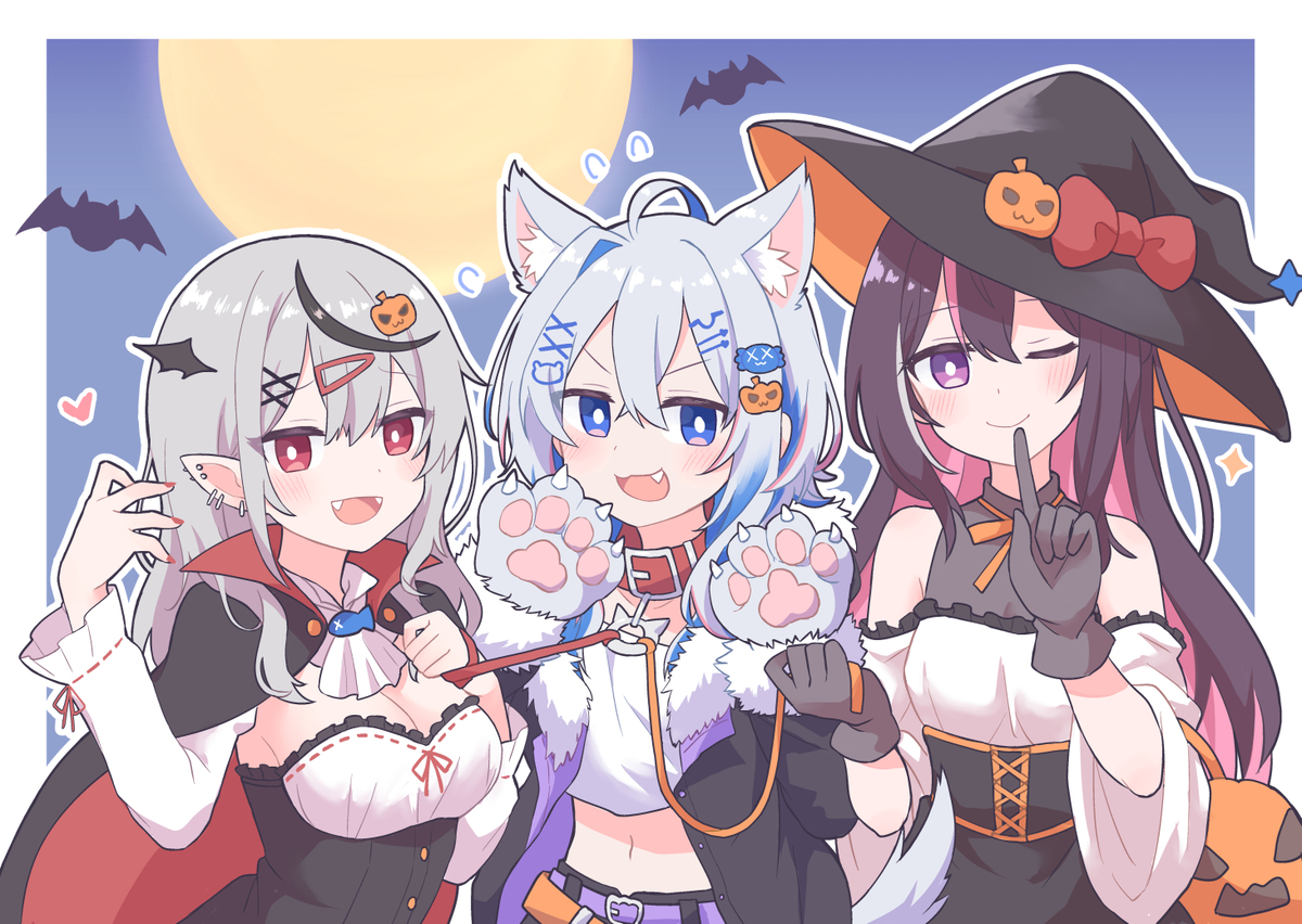 This is a pixiv picture whose title is ハロウィンかなけん🎃.