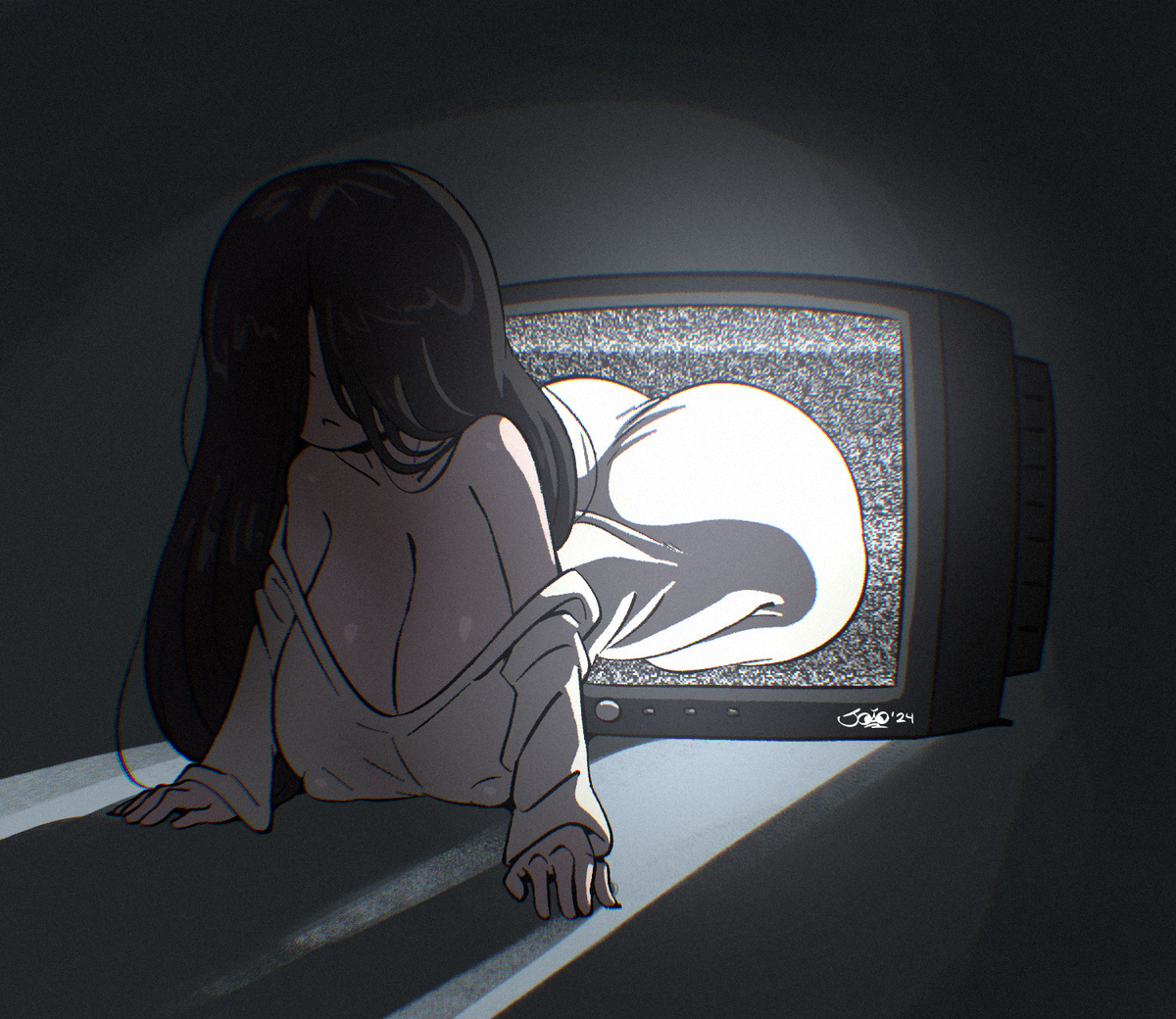 This is a pixiv picture whose title is Shortstack Sadako.