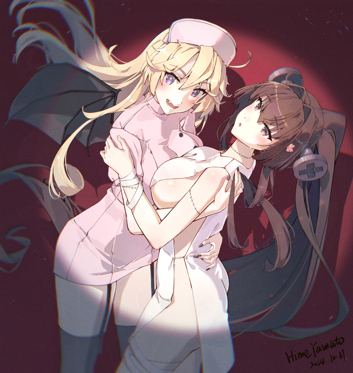 This is a pixiv picture whose title is Happy Halloween🎃.