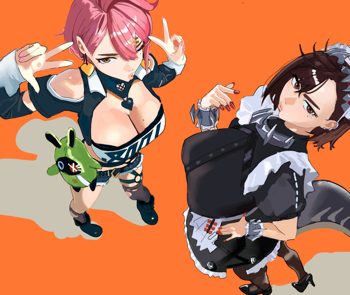 This is a pixiv picture whose title is DANDADAN HALLOWEEN rkgk.