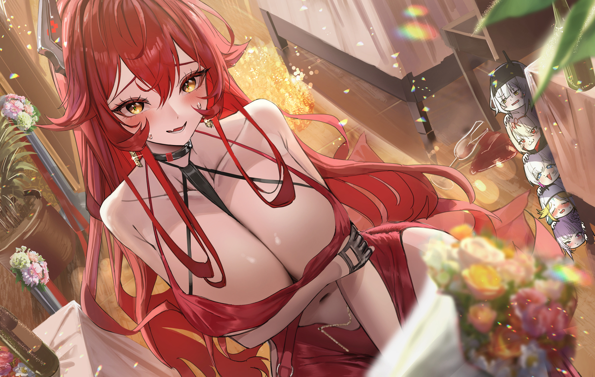 This is a pixiv picture whose title is NIKKE 2nd Anniversary.