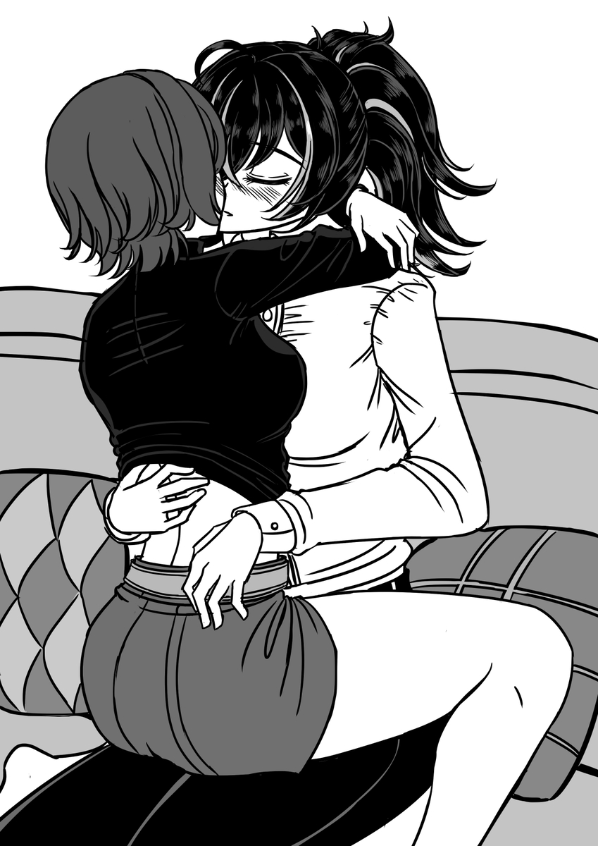 This is a pixiv picture whose title is いちゃつく.