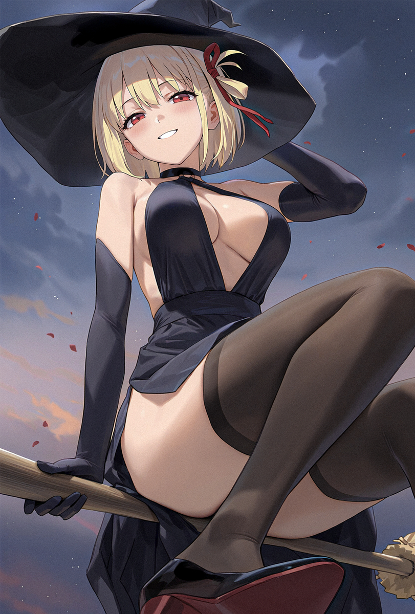 This is a pixiv picture whose title is 魔女.