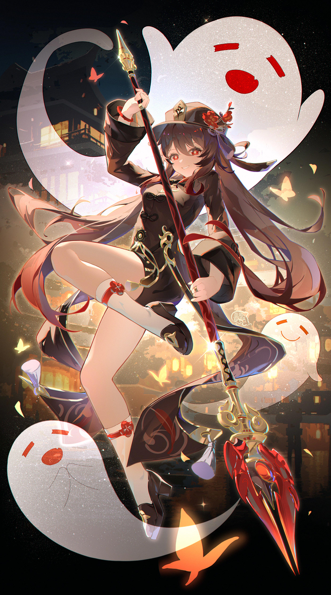 This is a pixiv picture whose title is 胡桃.