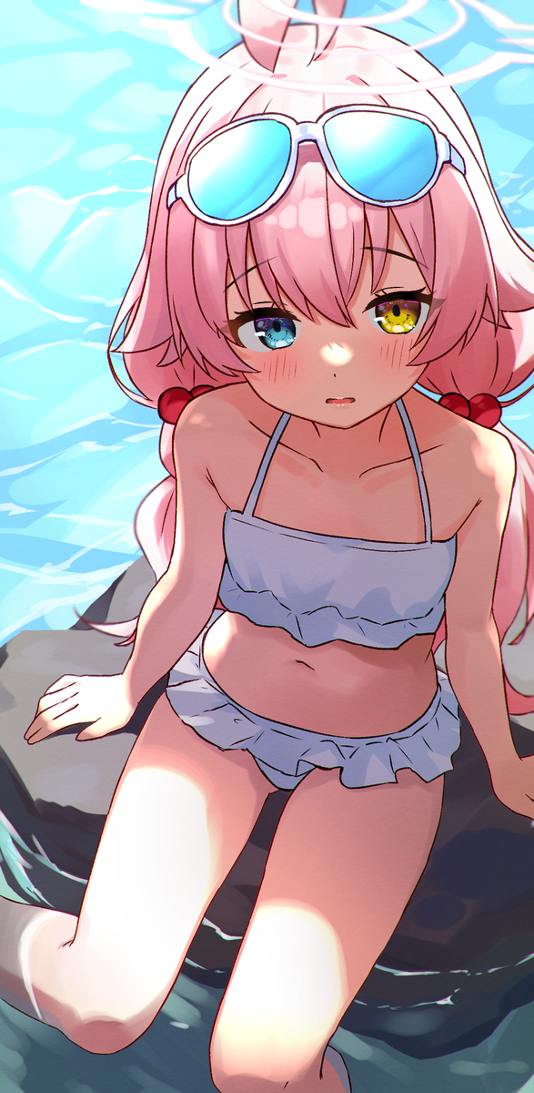 This is a pixiv picture whose title is あついよ～.