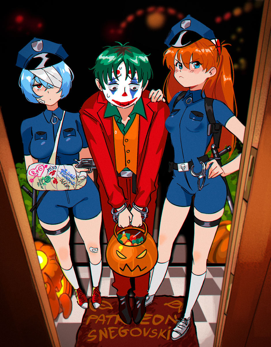 This is a pixiv picture whose title is rip Shinji.