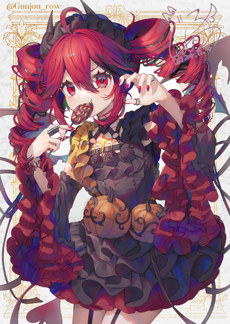 This is a pixiv picture whose title is ハロウィンテト.