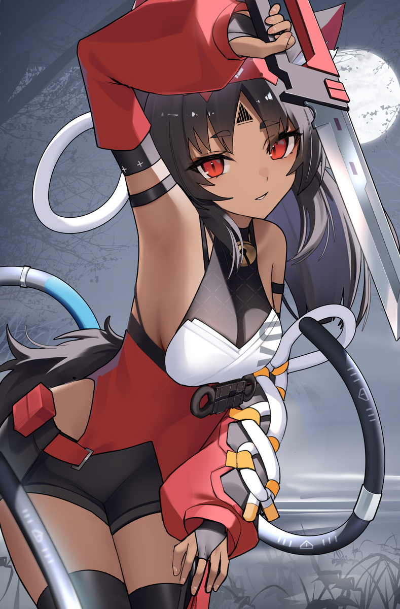 This is a pixiv picture whose title is 狩り.