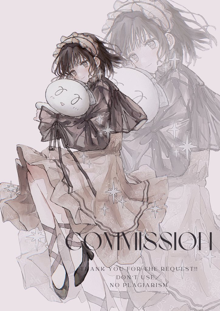 This is a pixiv picture whose title is commission.