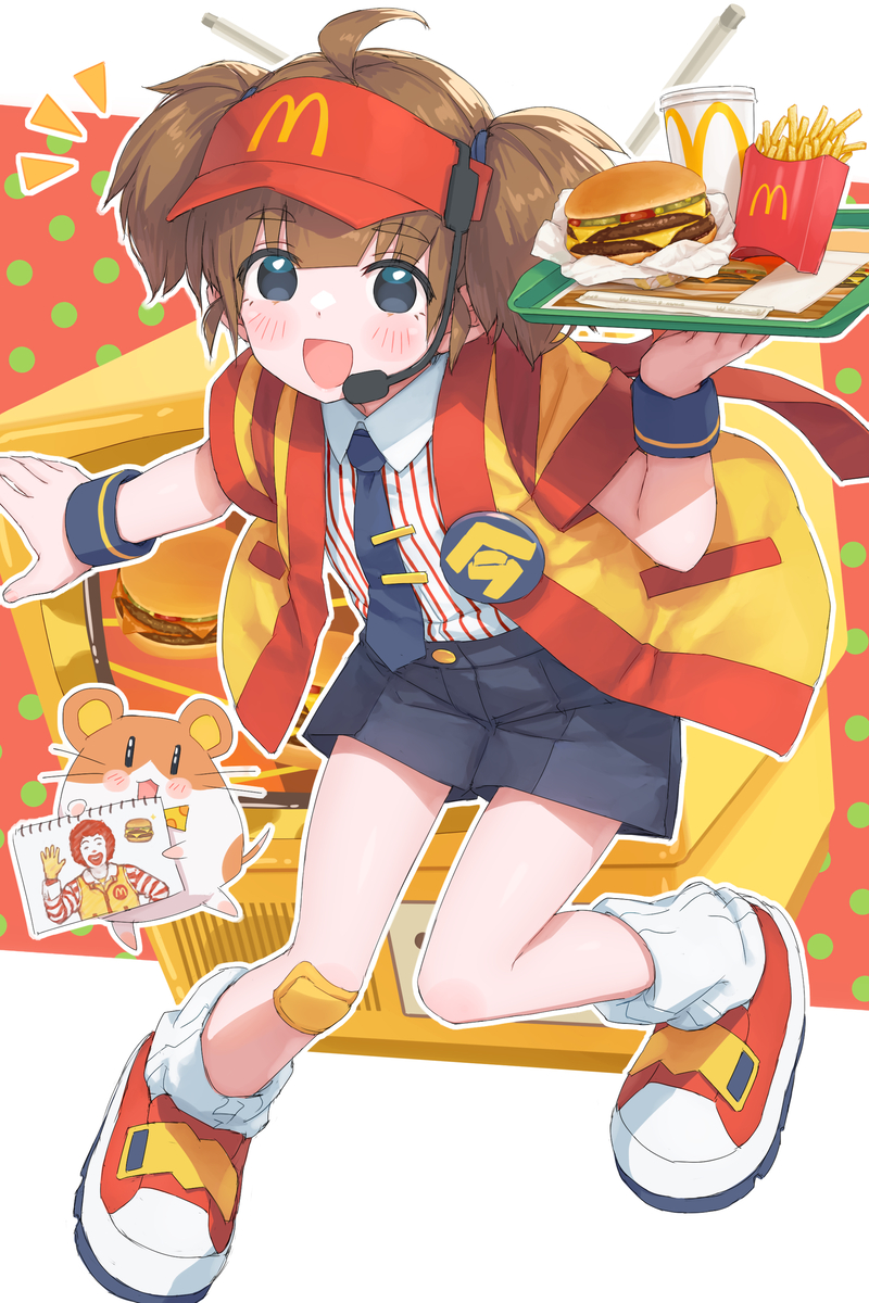 This is a pixiv picture whose title is 🍔.