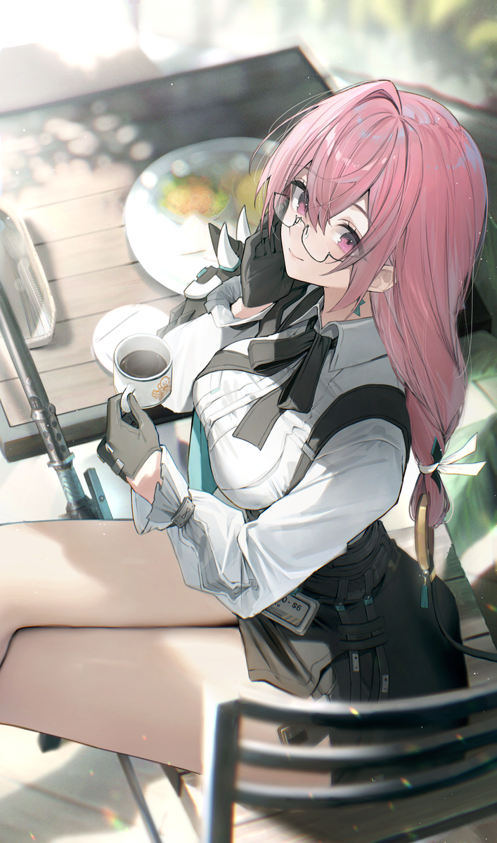 This is a pixiv picture whose title is 副課長の朝☕.