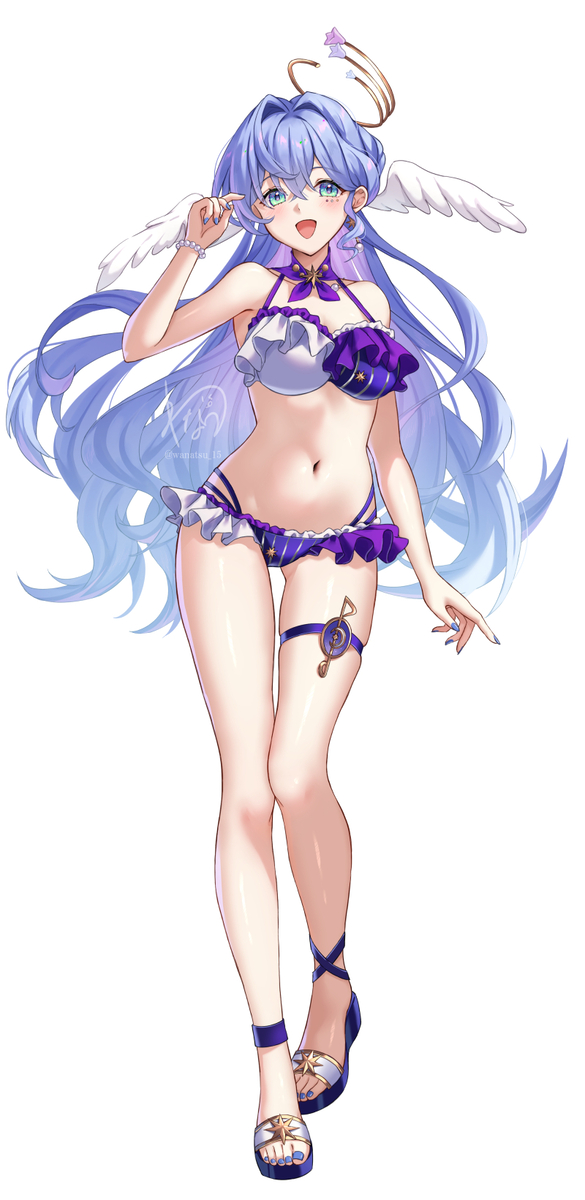 This is a pixiv picture whose title is 水着ロビン.