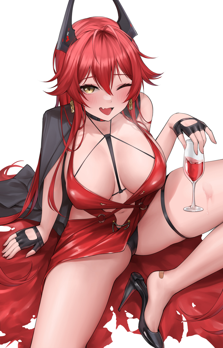 This is a pixiv picture whose title is ちった飲みすぎたかな.