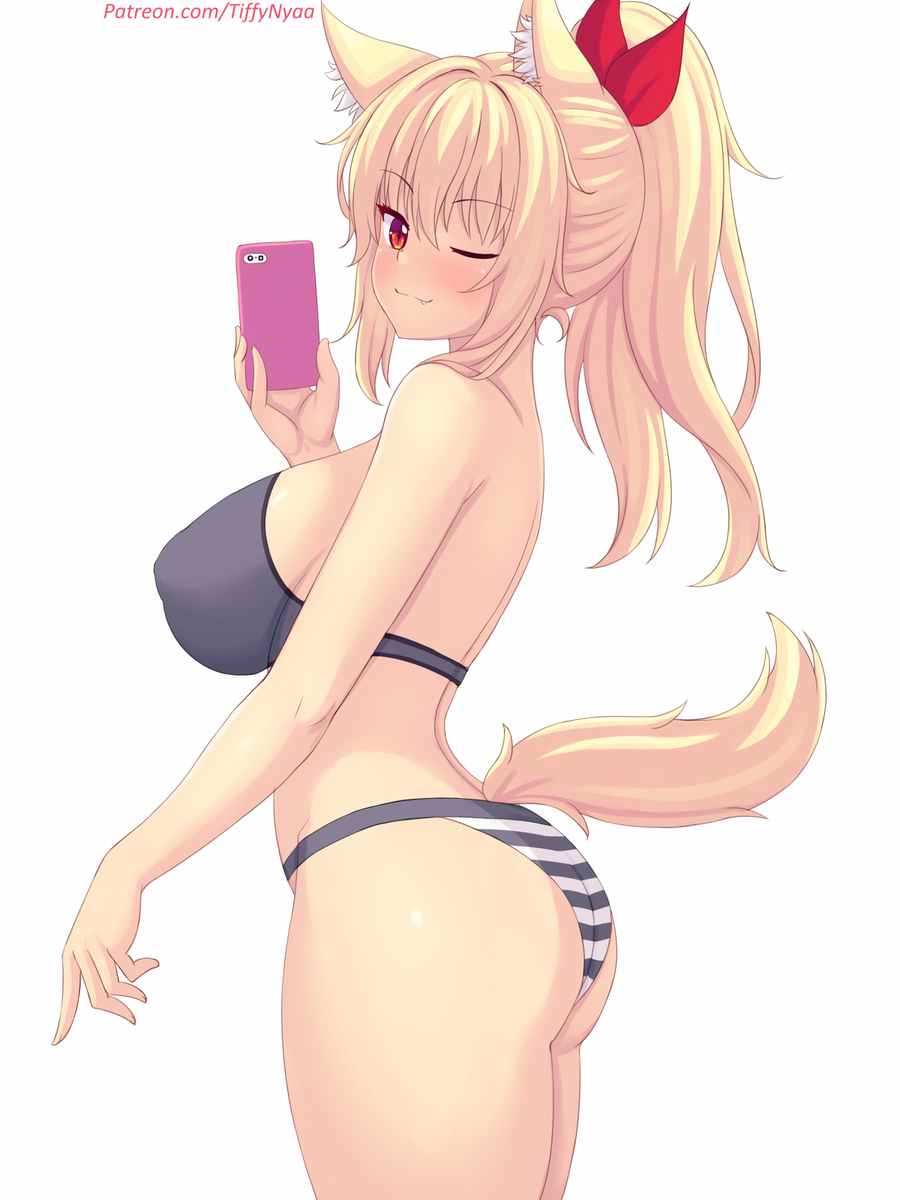 This is a pixiv picture whose title is Let me take another selfie~~.