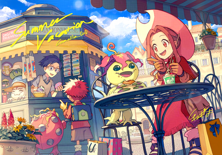 This is a pixiv picture whose title is Summer Vacation.