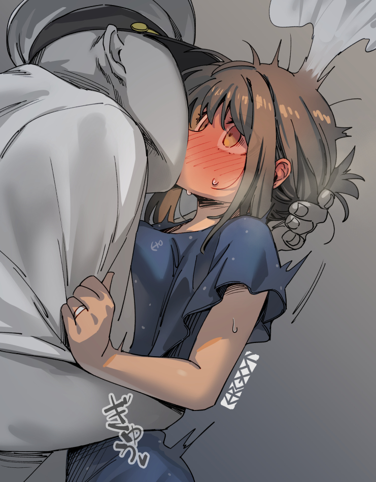 This is a pixiv picture whose title is 頬にしようと思った.
