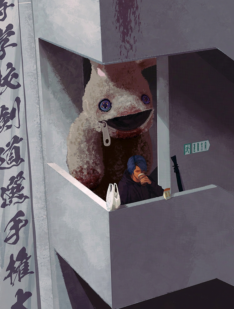 This is a pixiv picture whose title is パペットマスター.