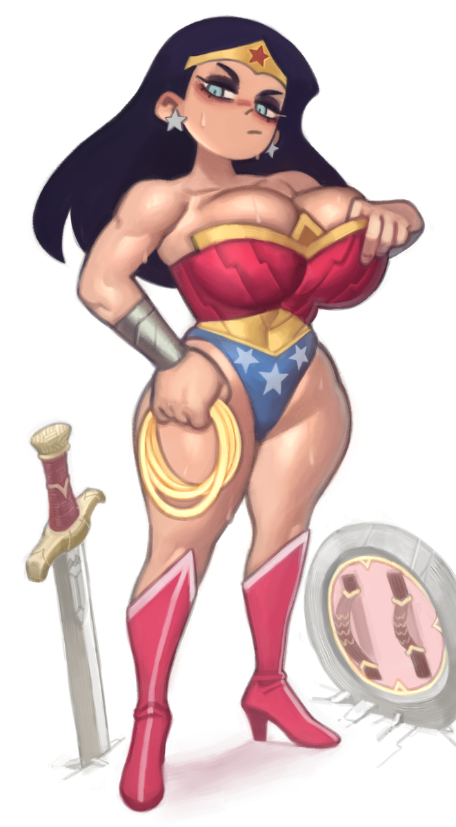 This is a pixiv picture whose title is Wonder Woman.