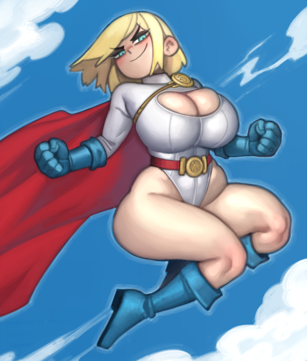 This is a pixiv picture whose title is Power Girl.