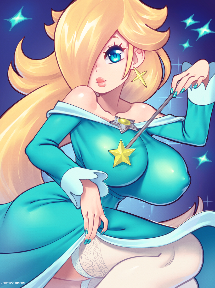 This is a pixiv picture whose title is Rosalina skirt lift.