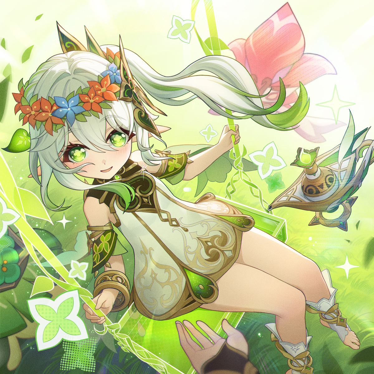 This is a pixiv picture whose title is 纳西妲.