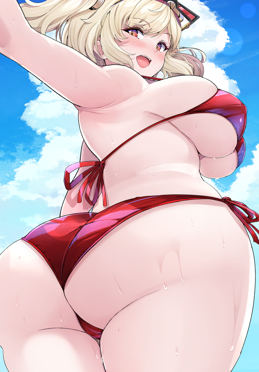 This is a pixiv picture whose title is 水着バーニスちゃん.