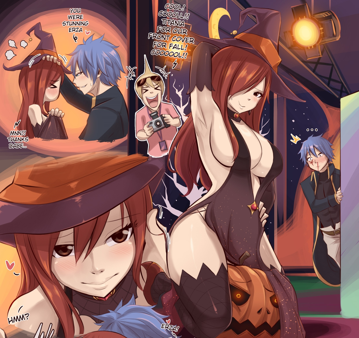 This is a pixiv picture whose title is Fairy Tail Halloween 2024.