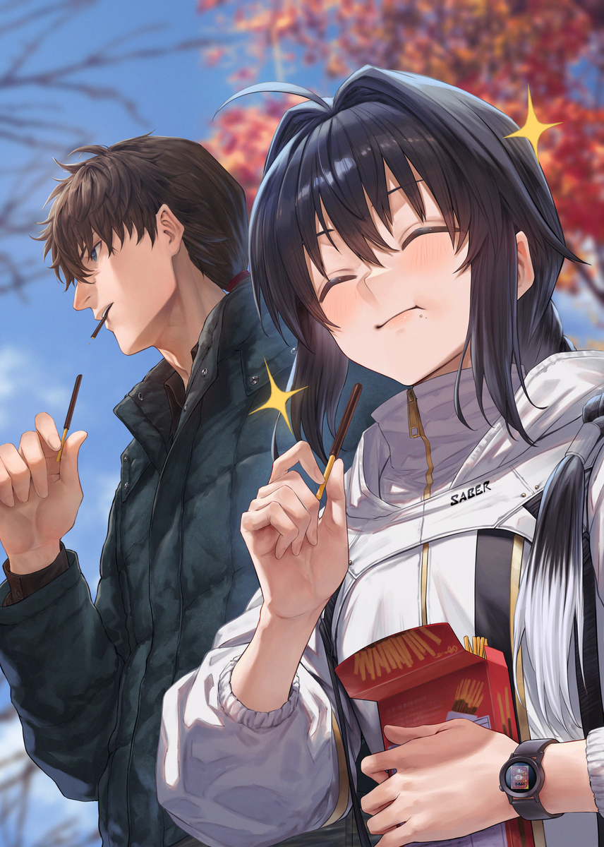 This is a pixiv picture whose title is ポッキーの日.