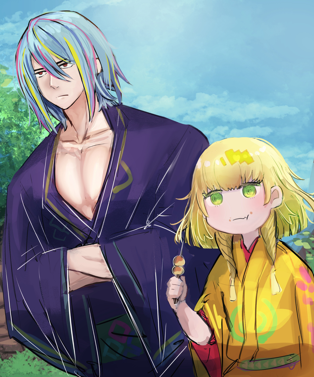 This is a pixiv picture whose title is セアミンと娑楽斎.