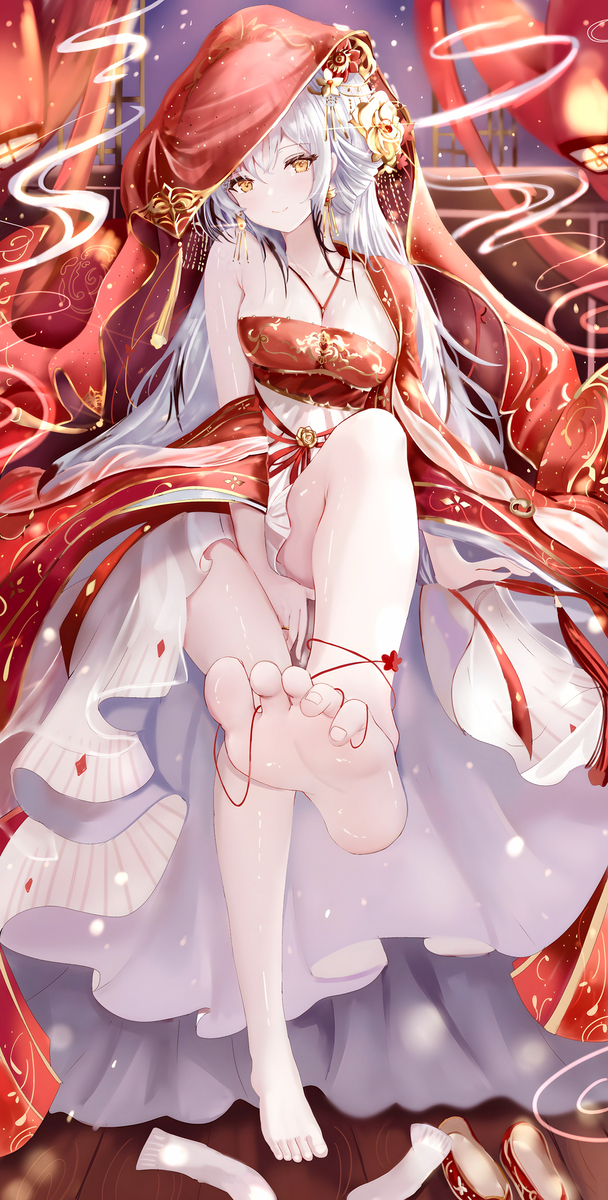 This is a pixiv picture whose title is 【约稿公开】海天 鸾凤和鸣.