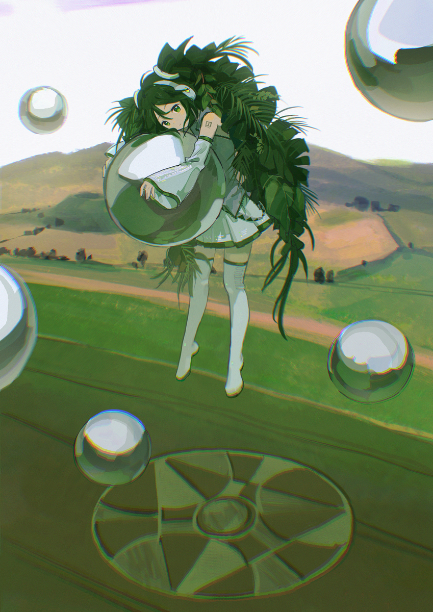 This is a pixiv picture whose title is 树音未来.