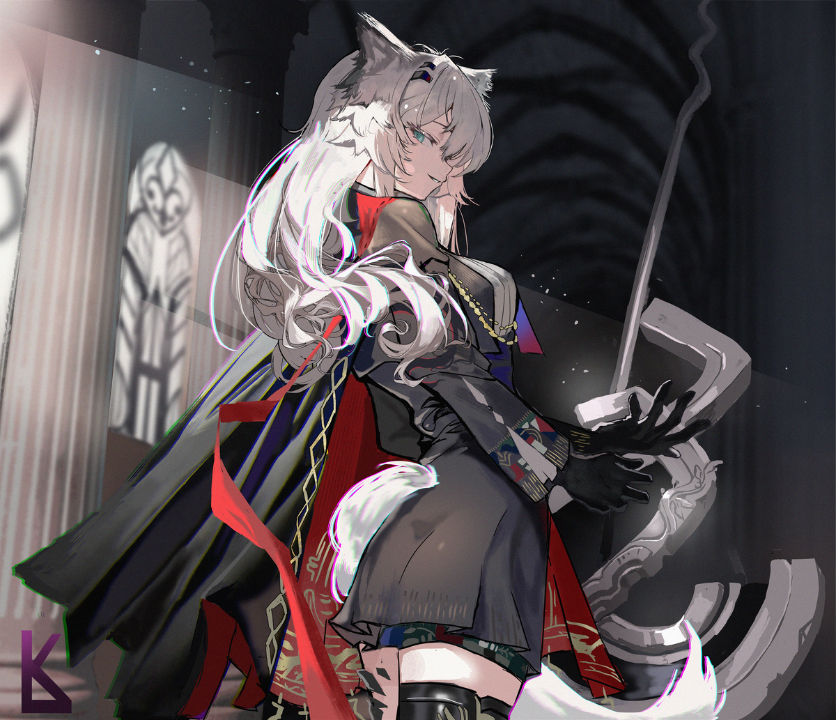 This is a pixiv picture whose title is 🐺.