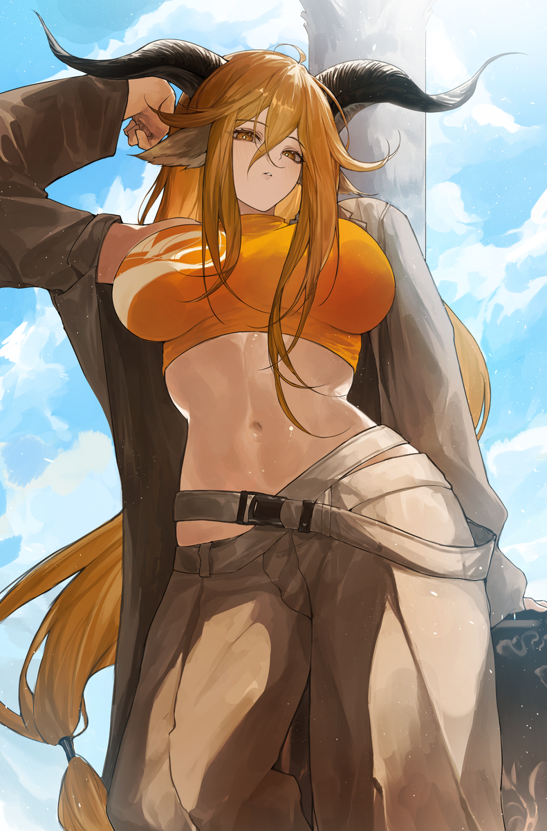 This is a pixiv picture whose title is Degenbrecher - (Casual) 🧡🧡🧡.