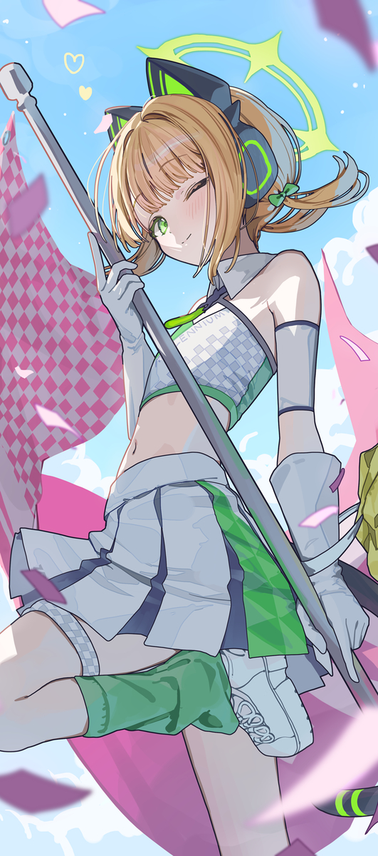 This is a pixiv picture whose title is 87日目才羽ミドリ.