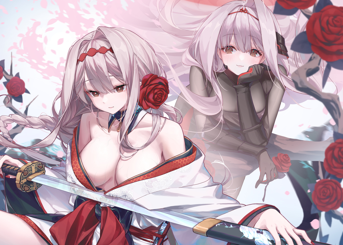 This is a pixiv picture whose title is 姉妹.