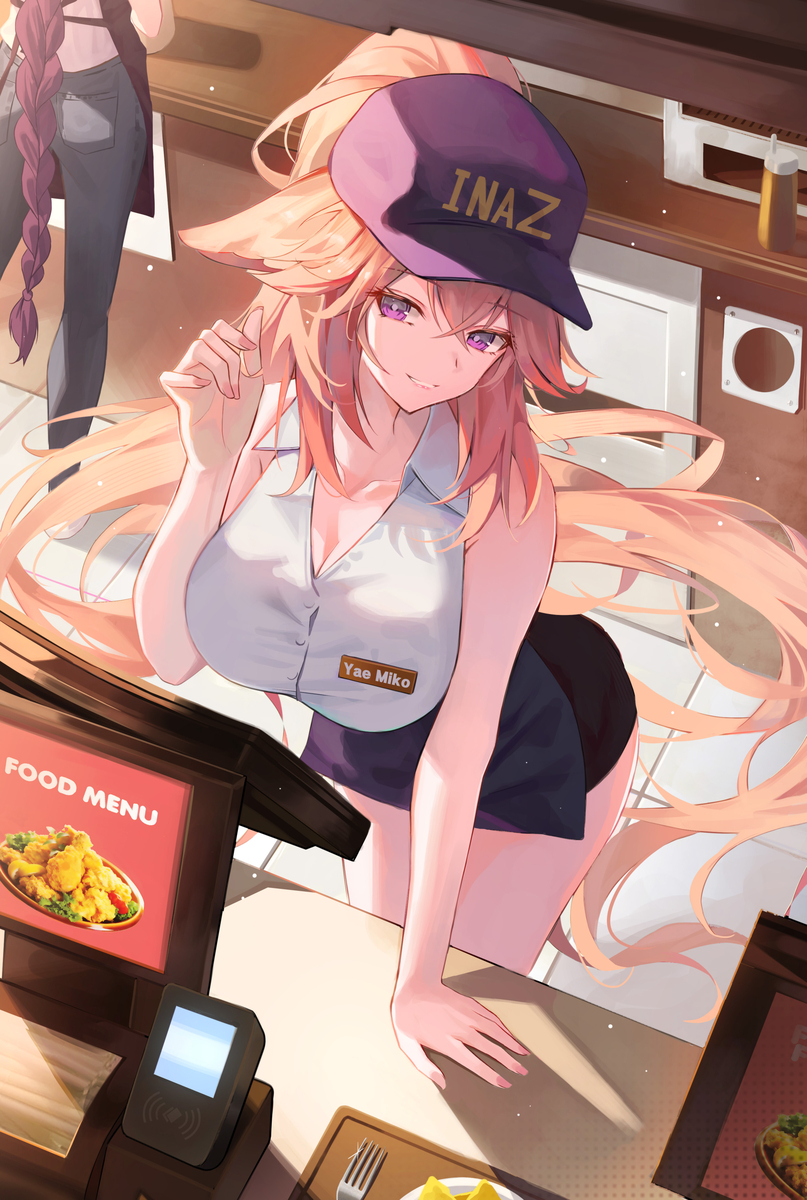 This is a pixiv picture whose title is 八重神子.