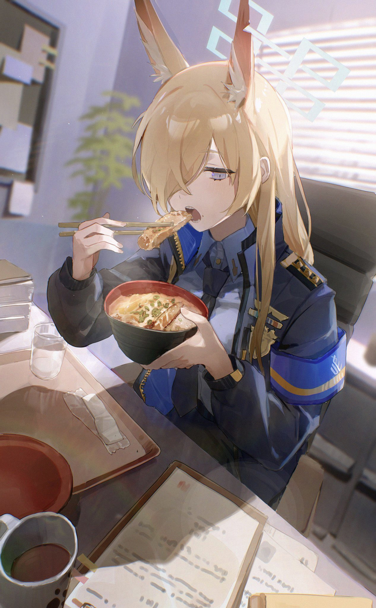 This is a pixiv picture whose title is カツ丼食べカンナ.