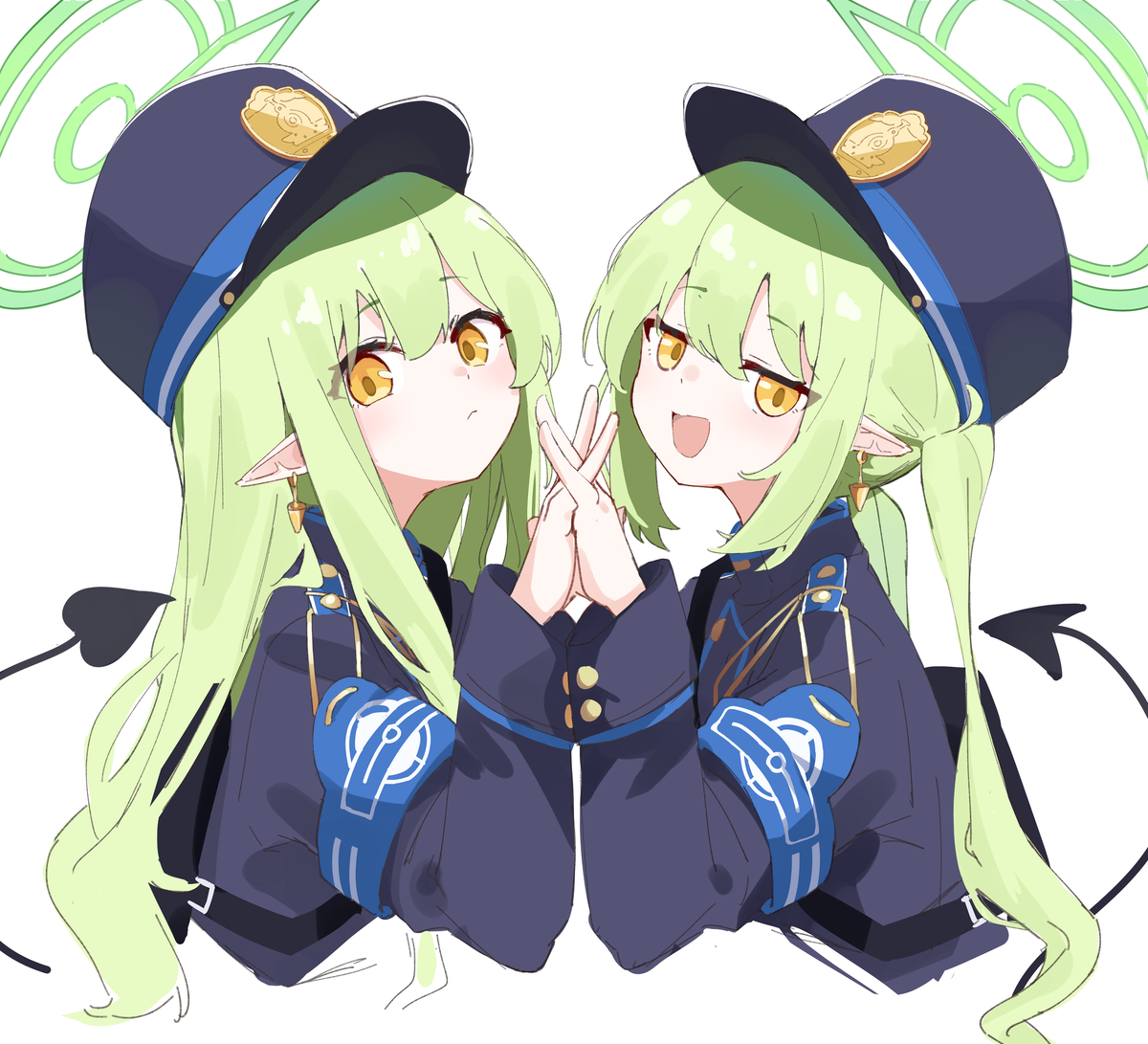 This is a pixiv picture whose title is 🙏.